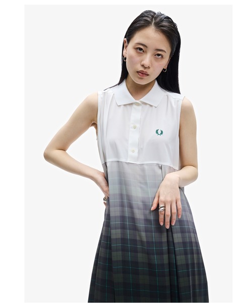 FRED PERRY（フレッドペリー）の「Sleeveless Shirt Dress