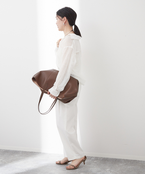 journal standard L'essage(ジャーナルスタンダードレサージュ)の「シアーリネンシャツ(シャツ/ブラウス・レディース・ホワイト/ベージュ/ブラック・FREE)」の11枚目の写真