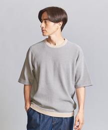 BEAUTY&YOUTH UNITED ARROWS | ハイゲージ ドロップ パターン クルーネック ニット(ニット/セーター)