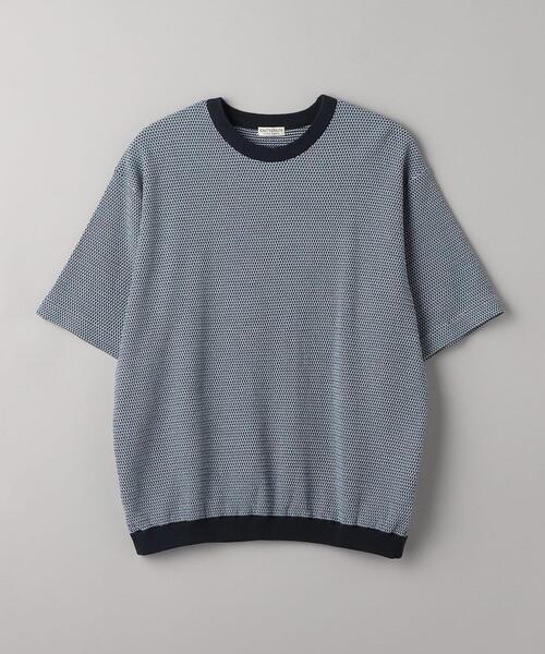 BEAUTY&YOUTH UNITED ARROWS(ビューティーアンドユースユナイテッドアローズ)の「ハイゲージ ドロップ パターン クルーネック ニット(ニット/セーター・メンズ・ベージュ/ネイビー/ナチュラル・S/M/XL/L)」の14枚目の写真