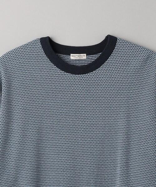 BEAUTY&YOUTH UNITED ARROWS(ビューティーアンドユースユナイテッドアローズ)の「ハイゲージ ドロップ パターン クルーネック ニット(ニット/セーター・メンズ・ベージュ/ネイビー/ナチュラル・S/M/XL/L)」の16枚目の写真