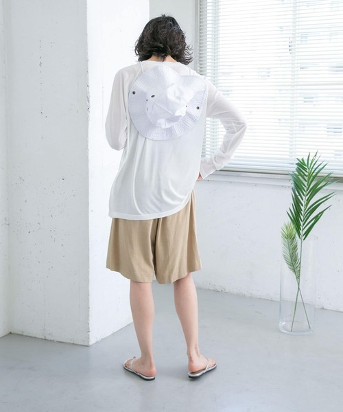 KBF(ケイビーエフ)の「ラグランステッチロンTEE(Tシャツ/カットソー・レディース・グリーン系その他/オフホワイト/ネイビー・ONE)」の10枚目の写真