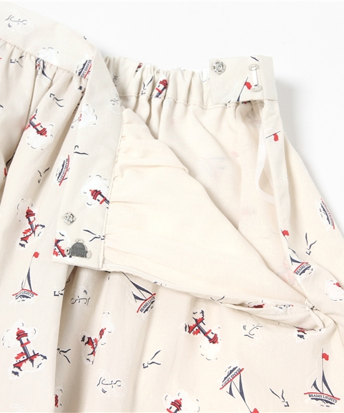 BEAMS LIGHTS Women's（ビームスライツ ウィメンズ）の「BEAMS LIGHTS / マリン柄 ギャザースカート（スカート・レディース・オフホワイト/ネイビー・36/38）」の12枚目の写真