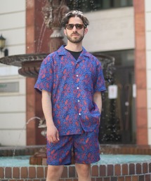 ALWAYS GOOD TIME | 【BAEXFATE】アイスクールサテンスイッチングショートスリーブシャツ(シャツ/ブラウス)