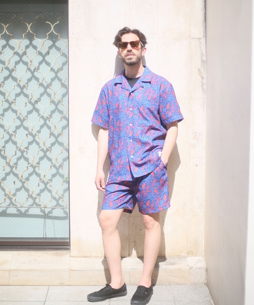 ALWAYS GOOD TIME（オルウェイズグッドタイム）の「【BAEXFATE】アイスクールサテンスイッチングショートスリーブシャツ（シャツ/ブラウス・メンズ・ブラック/ホワイト/ブルー系その他/ホワイト系その他・M/L）」の21枚目の写真