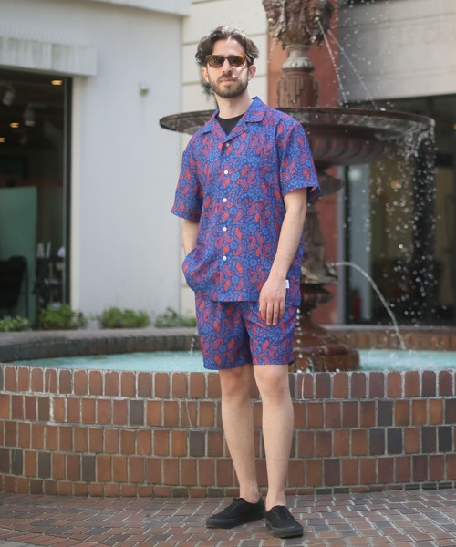 ALWAYS GOOD TIME（オルウェイズグッドタイム）の「【BAEXFATE】アイスクールサテンスイッチングショートスリーブシャツ（シャツ/ブラウス・メンズ・ブラック/ホワイト/ブルー系その他/ホワイト系その他・M/L）」の17枚目の写真