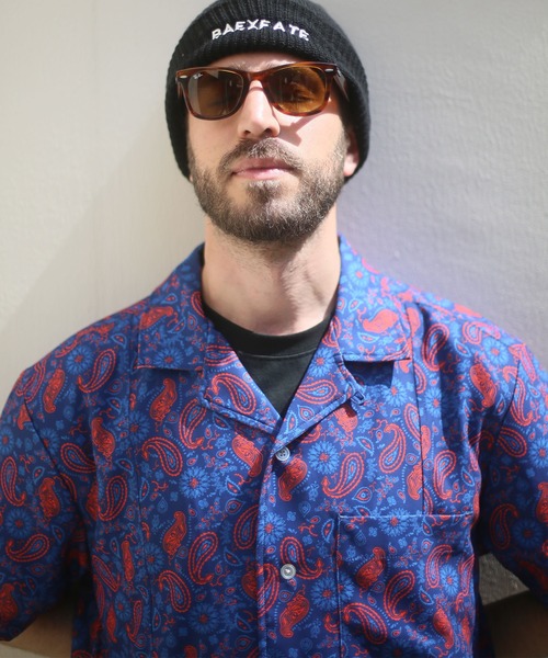 ALWAYS GOOD TIME（オルウェイズグッドタイム）の「【BAEXFATE】アイスクールサテンスイッチングショートスリーブシャツ（シャツ/ブラウス・メンズ・ブラック/ホワイト/ブルー系その他/ホワイト系その他・M/L）」の16枚目の写真