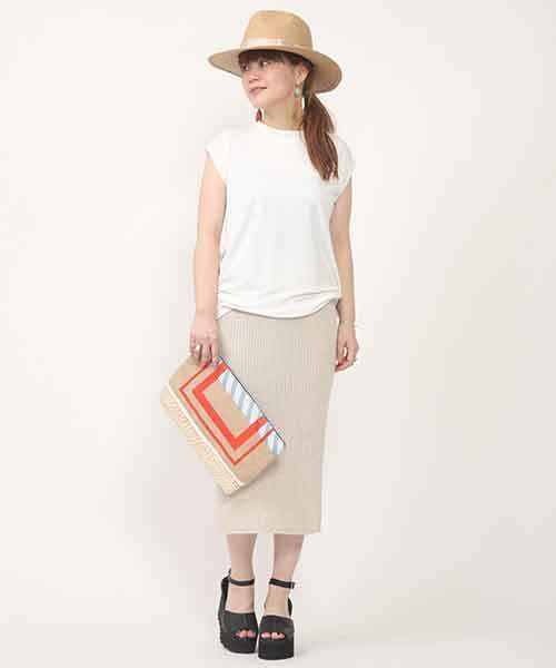 mystic(ミスティック)の「ノースリーブP/O(Tシャツ/カットソー・レディース・オフホワイト/ホワイト系その他/ブラック/グレー/ブラック系その他・フリ-)」の17枚目の写真