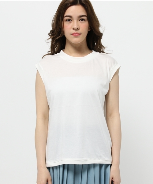 mystic(ミスティック)の「ノースリーブP/O(Tシャツ/カットソー・レディース・オフホワイト/ホワイト系その他/ブラック/グレー/ブラック系その他・フリ-)」の9枚目の写真