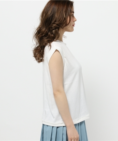mystic(ミスティック)の「ノースリーブP/O(Tシャツ/カットソー・レディース・オフホワイト/ホワイト系その他/ブラック/グレー/ブラック系その他・フリ-)」の10枚目の写真