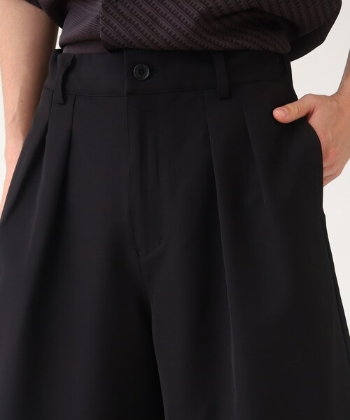 tk.TAKEO KIKUCHI（ティーケータケオキクチ）の「◆ヴィールマテリアルショートパンツ（その他パンツ・メンズ・ブラック/ダークグリーン・03/02）」の7枚目の写真