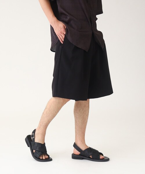 tk.TAKEO KIKUCHI（ティーケータケオキクチ）の「◆ヴィールマテリアルショートパンツ（その他パンツ・メンズ・ブラック/ダークグリーン・03/02）」の15枚目の写真