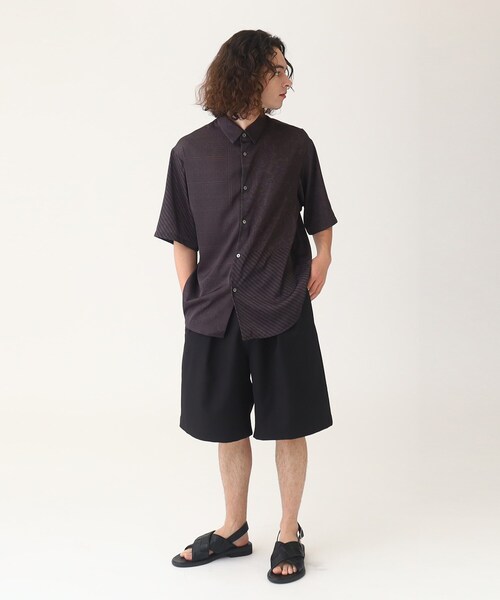 tk.TAKEO KIKUCHI（ティーケータケオキクチ）の「◆ヴィールマテリアルショートパンツ（その他パンツ・メンズ・ブラック/ダークグリーン・03/02）」の17枚目の写真