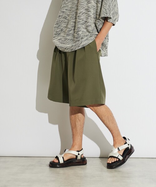 tk.TAKEO KIKUCHI（ティーケータケオキクチ）の「◆ヴィールマテリアルショートパンツ（その他パンツ・メンズ・ブラック/ダークグリーン・03/02）」の18枚目の写真