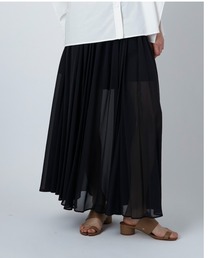なつこ様CLANE シアースリットスカート　サイズ1 CLANE - シアー スリット スカート - SHEER SLIT SKIRT - BEIGE