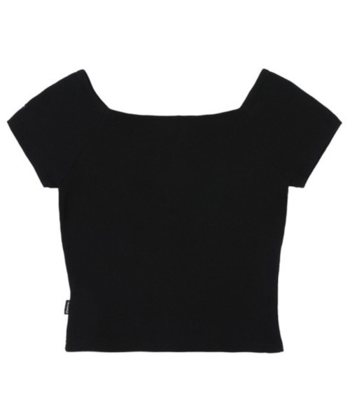 FANCY CLUB(ファンシークラブ)の「【NASTY FANCY CLUB/ナスティーファンシークラブ】ROSE BEDS OFF-SHOULDER / 半袖Tシャツ プリントTシャツ オフショルダー(Tシャツ/カットソー・レディース・カーキ/ブラック・ONE SIZE)」の17枚目の写真