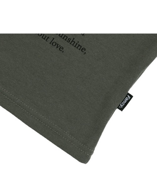 FANCY CLUB(ファンシークラブ)の「【NASTY FANCY CLUB/ナスティーファンシークラブ】ROSE BEDS OFF-SHOULDER / 半袖Tシャツ プリントTシャツ オフショルダー(Tシャツ/カットソー・レディース・カーキ/ブラック・ONE SIZE)」の12枚目の写真