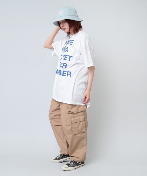 RNA(アールエヌエー)の「M2126 RNAアライグマプリントT(Tシャツ/カットソー・レディース・ホワイト/ネイビー/ホワイト×ネイビー・MEDIUM)」の17枚目の写真