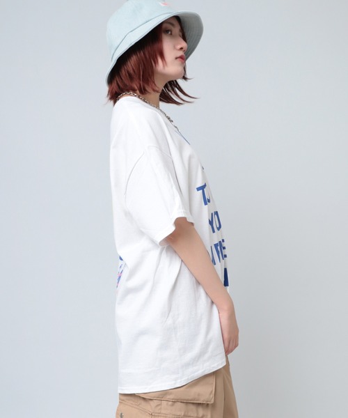 RNA(アールエヌエー)の「M2126 RNAアライグマプリントT(Tシャツ/カットソー・レディース・ホワイト/ネイビー/ホワイト×ネイビー・MEDIUM)」の21枚目の写真