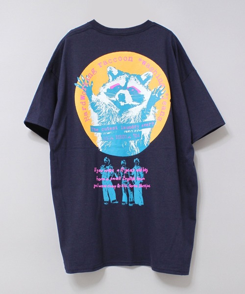 RNA(アールエヌエー)の「M2126 RNAアライグマプリントT(Tシャツ/カットソー・レディース・ホワイト/ネイビー/ホワイト×ネイビー・MEDIUM)」の10枚目の写真