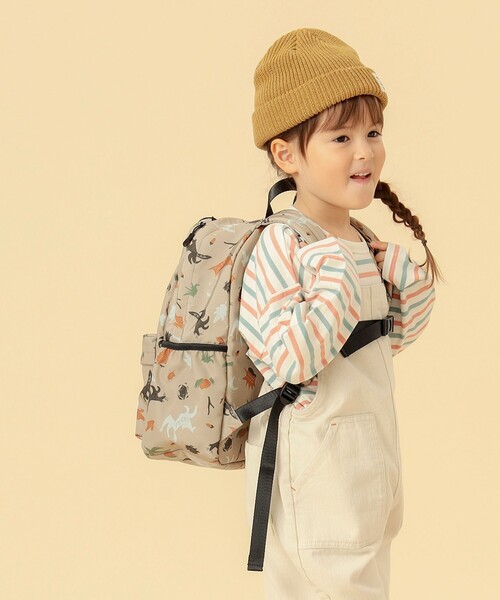 BEAMS mini（ビームスミニ）の「BEAMS mini / デイパック 23（バックパック/リュック・キッズ・レッド系その他/グリーン系その他4/ブラウン系その他・ONE SIZE）」の4枚目の写真