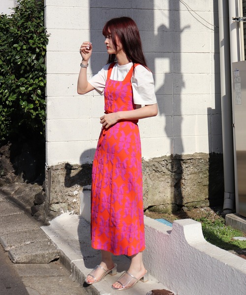 moyan ecri(モヤン エクリ)の「<moyan ecri>オリジナル編み ビスチェ&スカート セットアップlucky charm motif separate dress(ドレス・レディース・オレンジ/グリーン/ライトグリーン・FREE)」の19枚目の写真