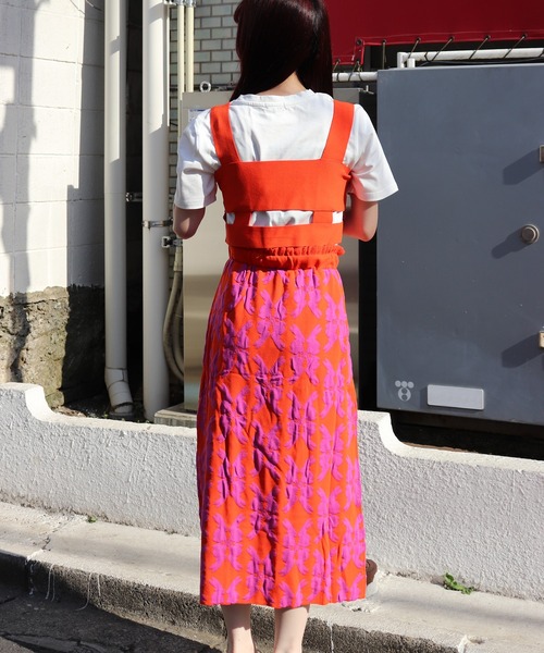 moyan ecri(モヤン エクリ)の「<moyan ecri>オリジナル編み ビスチェ&スカート セットアップlucky charm motif separate dress(ドレス・レディース・オレンジ/グリーン/ライトグリーン・FREE)」の20枚目の写真