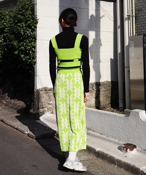 moyan ecri(モヤン エクリ)の「<moyan ecri>オリジナル編み ビスチェ&スカート セットアップlucky charm motif separate dress(ドレス・レディース・オレンジ/グリーン/ライトグリーン・FREE)」の10枚目の写真