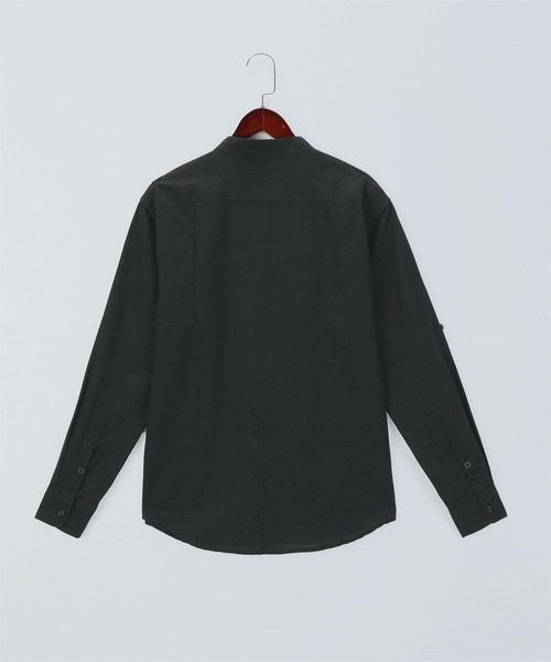 Cloudstyle(クラウドスタイル)の「【Cloudstyle】リネン コットン バンドカラーシャツ(シャツ/ブラウス・メンズ・ホワイト/ライトブルー/ベージュ/ブラック/ネイビー・X-LARGE/LARGE/MEDIUM/XX-LARGE)」の22枚目の写真