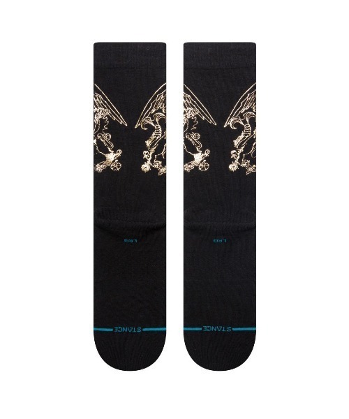 STANCE（スタンス）の「STANCE/スタンス ソックス QUEEN(クイーン)コラボモデル GOLDEN A545C23GOL（ソックス/靴下・メンズ・ブラック・L）」の3枚目の写真