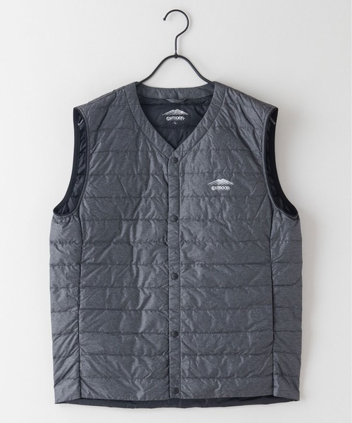 OUTDOOR PRODUCTS（アウトドアプロダクツ）の「【OUTDOOR PRODUCTS/アウトドアプロダクツ】インナーダウンベスト　洗濯可能　撥水　抗菌　防臭　静電防止　防風　透湿機能　パッカブル仕様（ダウンベスト・メンズ・チャコールグレー/ブラック・X-LARGE/LARGE/MEDIUM）」の4枚目の写真