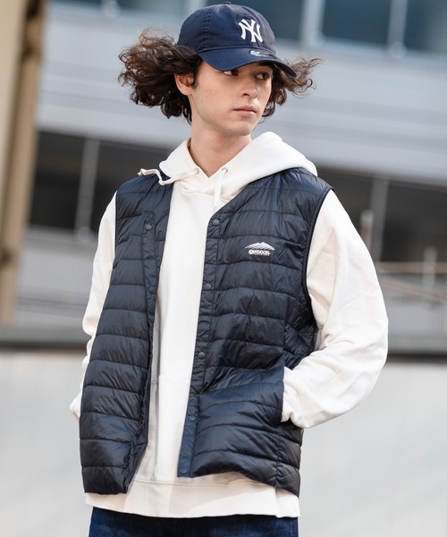 OUTDOOR PRODUCTS（アウトドアプロダクツ）の「【OUTDOOR PRODUCTS/アウトドアプロダクツ】インナーダウンベスト　洗濯可能　撥水　抗菌　防臭　静電防止　防風　透湿機能　パッカブル仕様（ダウンベスト・メンズ・チャコールグレー/ブラック・X-LARGE/LARGE/MEDIUM）」の17枚目の写真