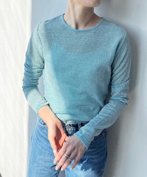 LOWRYS FARM | ラメクルーロングスリーブ　971129(Tシャツ/カットソー)