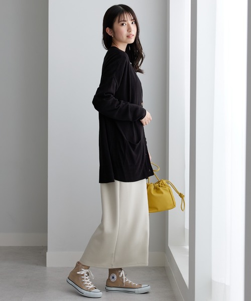BELLUNA PLUS(ベルーナ)の「ふんわりカシミヤタッチニットカーディガン(カーディガン/ボレロ・レディース・コーラル/ブラック/ブルー/アイボリー・MEDIUM/X-LARGE/LARGE)」の6枚目の写真