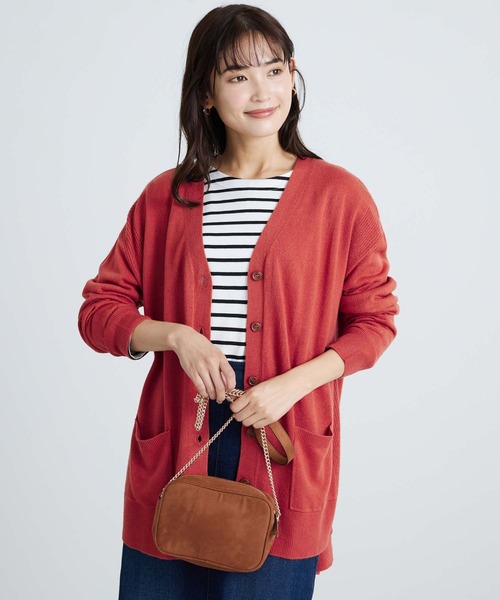 BELLUNA PLUS(ベルーナ)の「ふんわりカシミヤタッチニットカーディガン(カーディガン/ボレロ・レディース・コーラル/ブラック/ブルー/アイボリー・MEDIUM/X-LARGE/LARGE)」の19枚目の写真