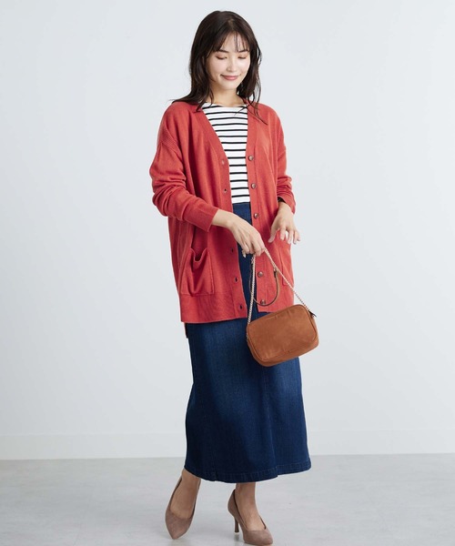 BELLUNA PLUS(ベルーナ)の「ふんわりカシミヤタッチニットカーディガン(カーディガン/ボレロ・レディース・コーラル/ブラック/ブルー/アイボリー・MEDIUM/X-LARGE/LARGE)」の21枚目の写真