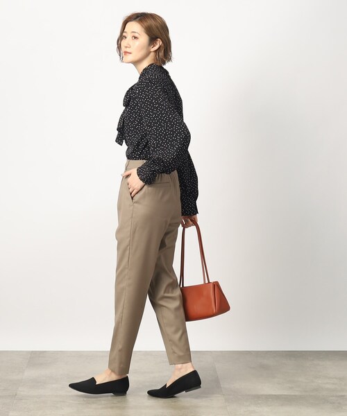 grove（グローブ）の「◆アレンジ自由自在！トレンドボウタイブラウス（シャツ/ブラウス・レディース・オフホワイト/ドット/キャメル・02/03/01/05/04）」の12枚目の写真