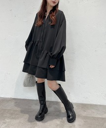 【soie by apres jour mignon】ティアードイレヘムチュニック【ZOZOTOWN限定アイテム】