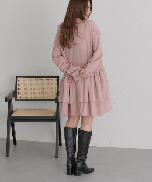 soie by apres jour mignon(ソワバイアプレジュールミニョン)の「【soie by apres jour mignon】ティアードイレヘムチュニック【ZOZOTOWN限定アイテム】(シャツ/ブラウス・レディース・ピンク/アイボリー/ブラック・SMALL/MEDIUM)」の19枚目の写真