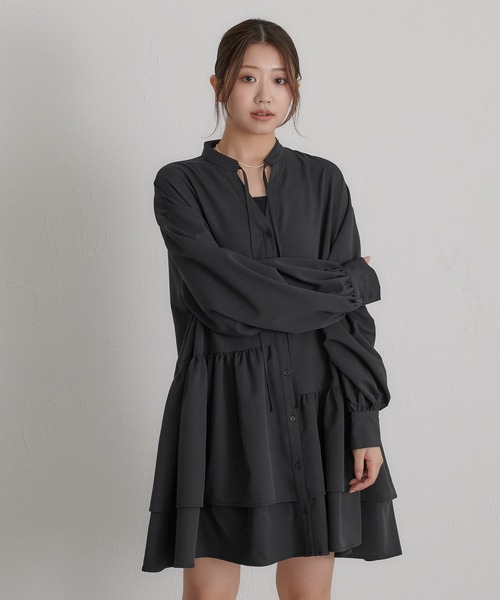 soie by apres jour mignon(ソワバイアプレジュールミニョン)の「【soie by apres jour mignon】ティアードイレヘムチュニック【ZOZOTOWN限定アイテム】(シャツ/ブラウス・レディース・ピンク/アイボリー/ブラック・SMALL/MEDIUM)」の21枚目の写真