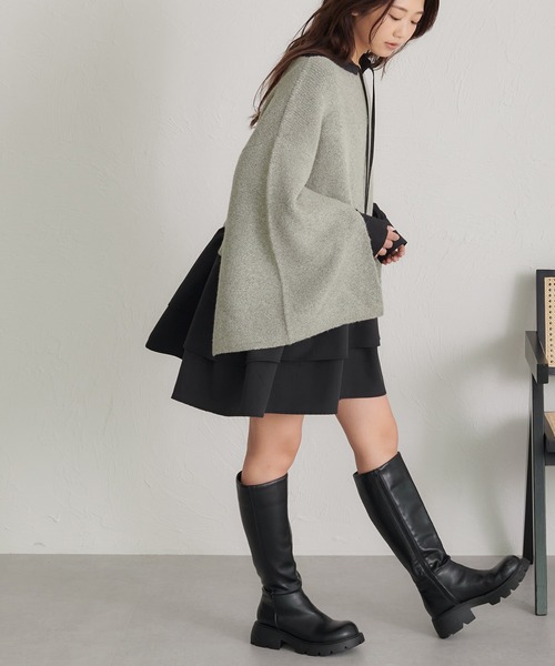 soie by apres jour mignon(ソワバイアプレジュールミニョン)の「【soie by apres jour mignon】ティアードイレヘムチュニック【ZOZOTOWN限定アイテム】(シャツ/ブラウス・レディース・ピンク/アイボリー/ブラック・SMALL/MEDIUM)」の20枚目の写真