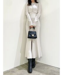 dazzlin | ビスチェレイヤードニットワンピース(ワンピース)