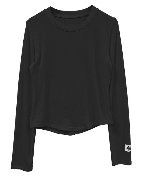 セール】ハートロゴストレッチ長袖ロンT（Tシャツ/カットソー