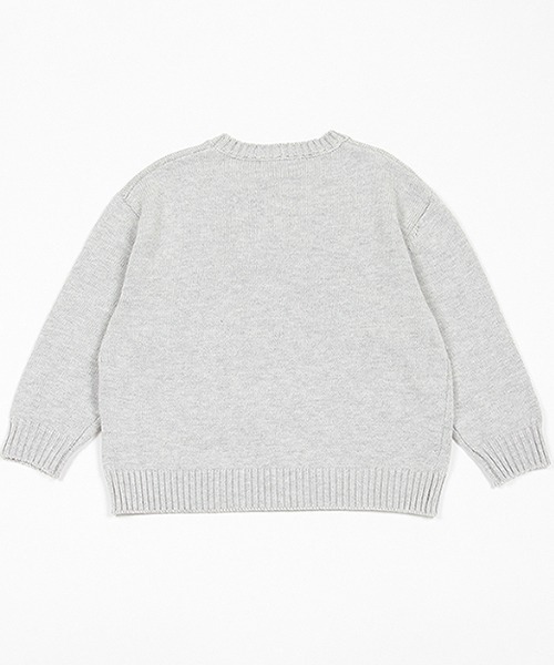 XLARGE KIDS（エクストララージキッズ）の「ボックスゴリラニットジャガードプルオーバー（ニット/セーター・キッズ・ブラック/トップグレー・140cm/130cm/110cm/120cm/100cm/90cm/80ｃｍ）」の5枚目の写真