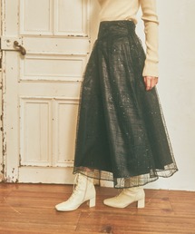 mysty woman | スパンコールフレアスカート 988029(スカート)