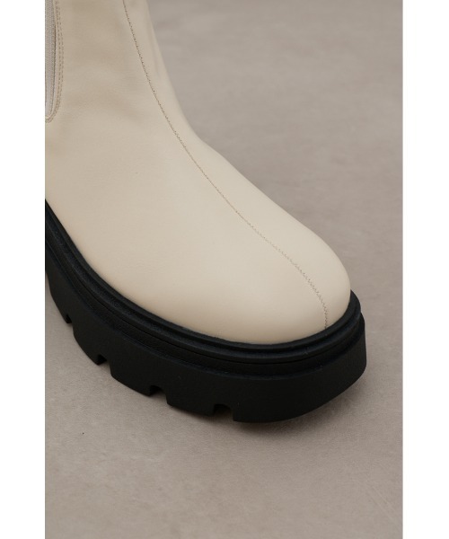 AZUL by moussy（アズールバイマウジー）の「トラックソールソックスブーツ（ブーツ・レディース・ブラック/アイボリー・MEDIUM/SMALL/LL/LARGE）」の13枚目の写真