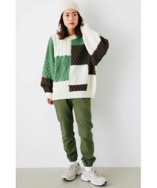 RODEO CROWNS WIDE BOWL（ロデオクラウンズワイドボウル）の「DREAMSTRETCH WARM EASYJOGPANTS（その他パンツ・レディース・ライトベージュ/ブラック/カーキ/ブルー/パープル・SMALL/MEDIUM）」の12枚目の写真