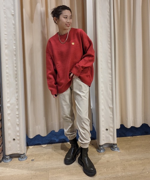 RODEO CROWNS WIDE BOWL（ロデオクラウンズワイドボウル）の「DREAMSTRETCH WARM EASYJOGPANTS（その他パンツ・レディース・ライトベージュ/ブラック/カーキ/ブルー/パープル・SMALL/MEDIUM）」の16枚目の写真