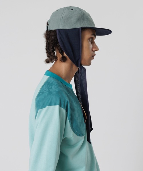 SASQUATCHfabrix.(サスクワァッチファブリックス)の「2TONE EAR MUFF CAP(キャップ・メンズ・パープル/オレンジ/ブルーグレー/ブルーグリーン・FREE)」の6枚目の写真