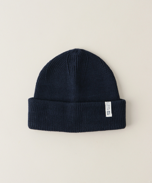 ANGLAN（アングラン）の「【ANGLAN / アングラン】Label Essential Beanie（ニットキャップ/ビーニー・レディース・ブラック/オレンジ/グリーン/ネイビー・FREE）」の3枚目の写真